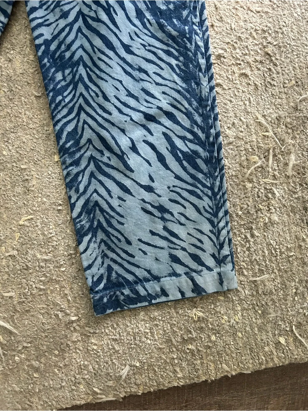 Big Bud Press Blue Denim Mid-Rise Trousers - Picture 7 of 9